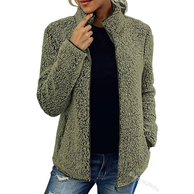 Neriah Veste Femme – Polaire d’Hiver Chic & Chaude, Élégante et Confortable - Image 3