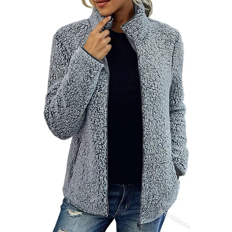 Neriah Veste Femme – Polaire d’Hiver Chic & Chaude, Élégante et Confortable - Image 6