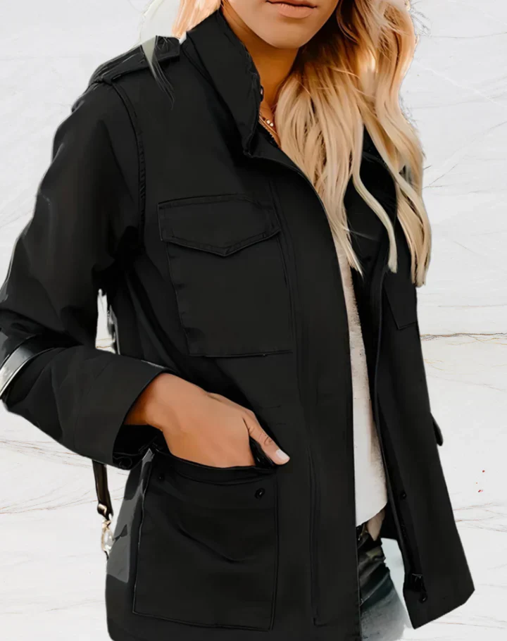 Nora Veste Femme – Élégante Veste à Manches Longues avec Quatre Poches Pratiques - Image 4