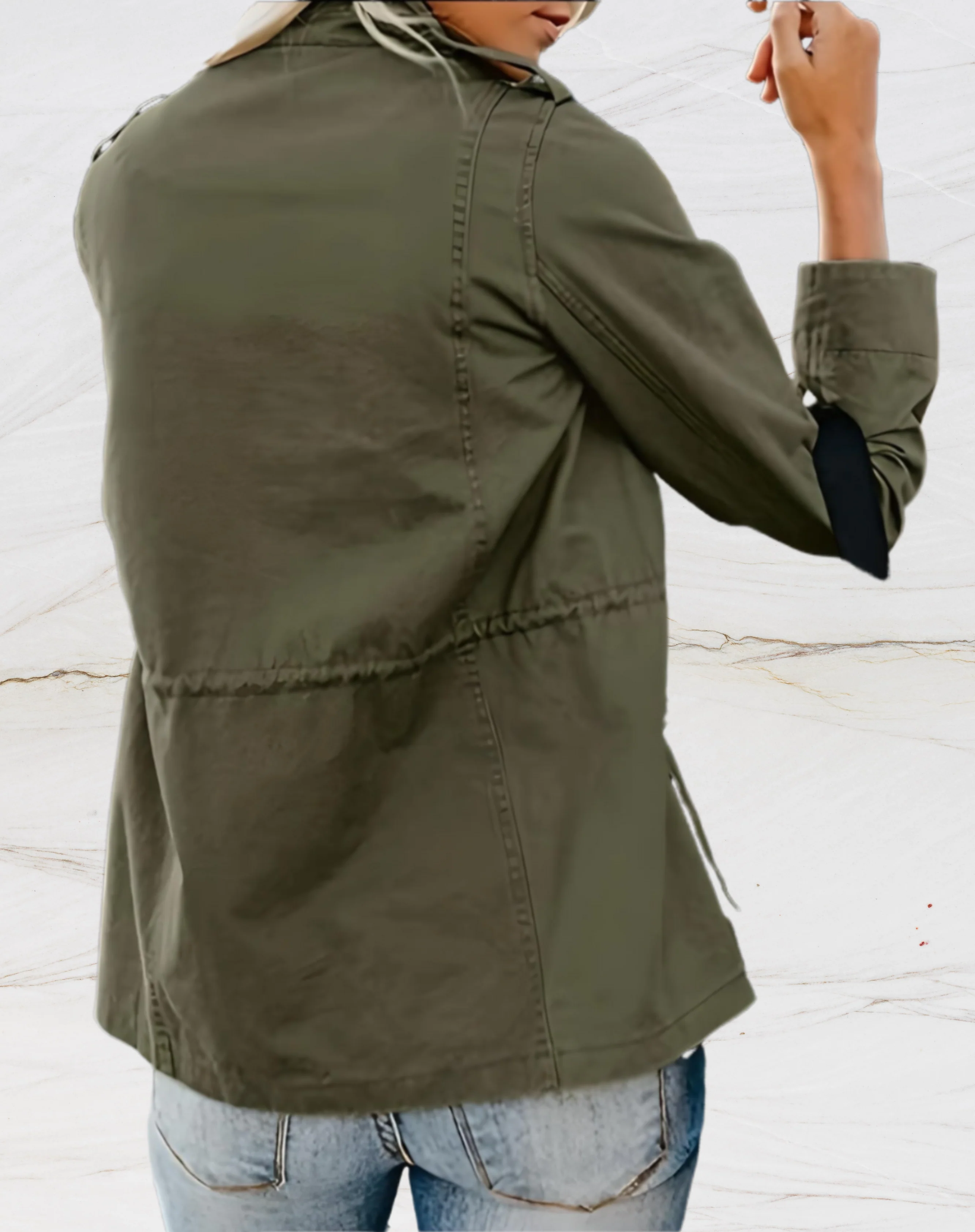 Nora Veste Femme – Élégante Veste à Manches Longues avec Quatre Poches Pratiques - Image 7