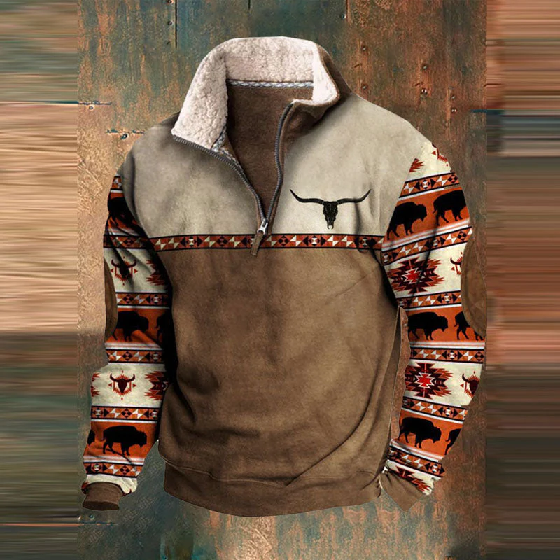 Ravos Pull Homme – Sweat Zippé Chaud & Confortable au Style Moderne pour l’Automne - Image 5