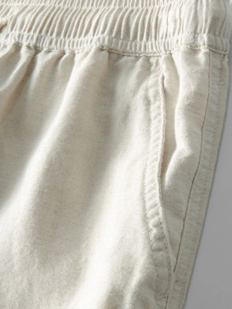 Richard Ensemble Estival Homme – Look en Lin Respirant avec Manches Courtes & Pantalon Confortable - Image 12