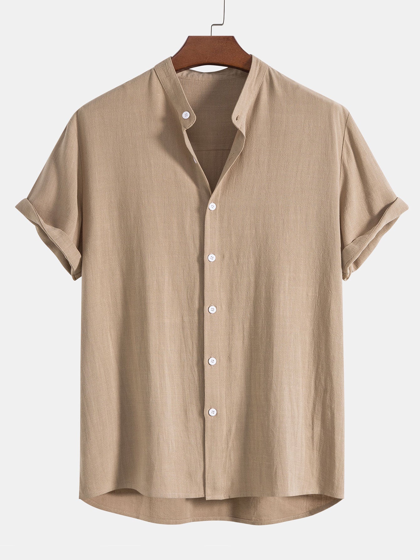 Richard Ensemble Estival Homme – Look en Lin Respirant avec Manches Courtes & Pantalon Confortable - Image 5