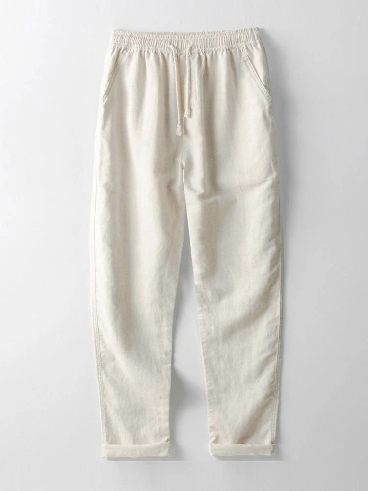 Richard Ensemble Estival Homme – Look en Lin Respirant avec Manches Courtes & Pantalon Confortable - Image 8