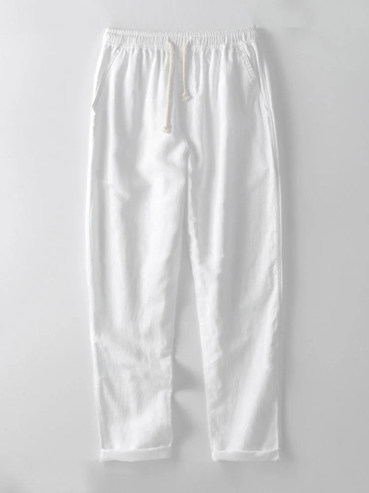 Richard Ensemble Estival Homme – Look en Lin Respirant avec Manches Courtes & Pantalon Confortable - Image 9