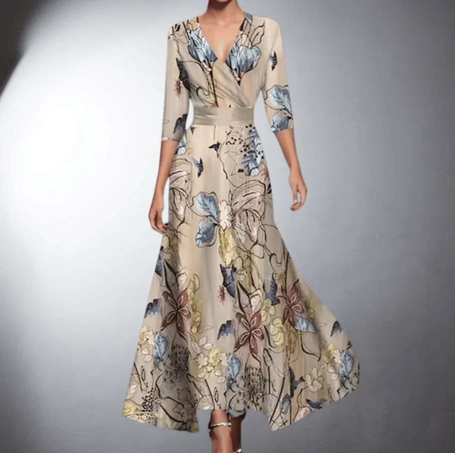 Robe Femme Nunna – Motif Fleuri Élégant avec Coupe Cintrée & Tissu Léger - Image 4