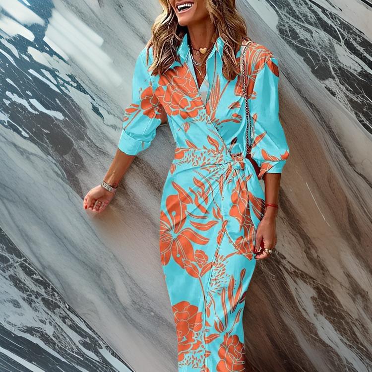 Robe portefeuille femme Miral – Coupe élégante, silhouette flatteuse & design estival - Image 15