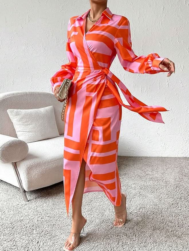 Robe portefeuille femme Miral – Coupe élégante, silhouette flatteuse & design estival - Image 3