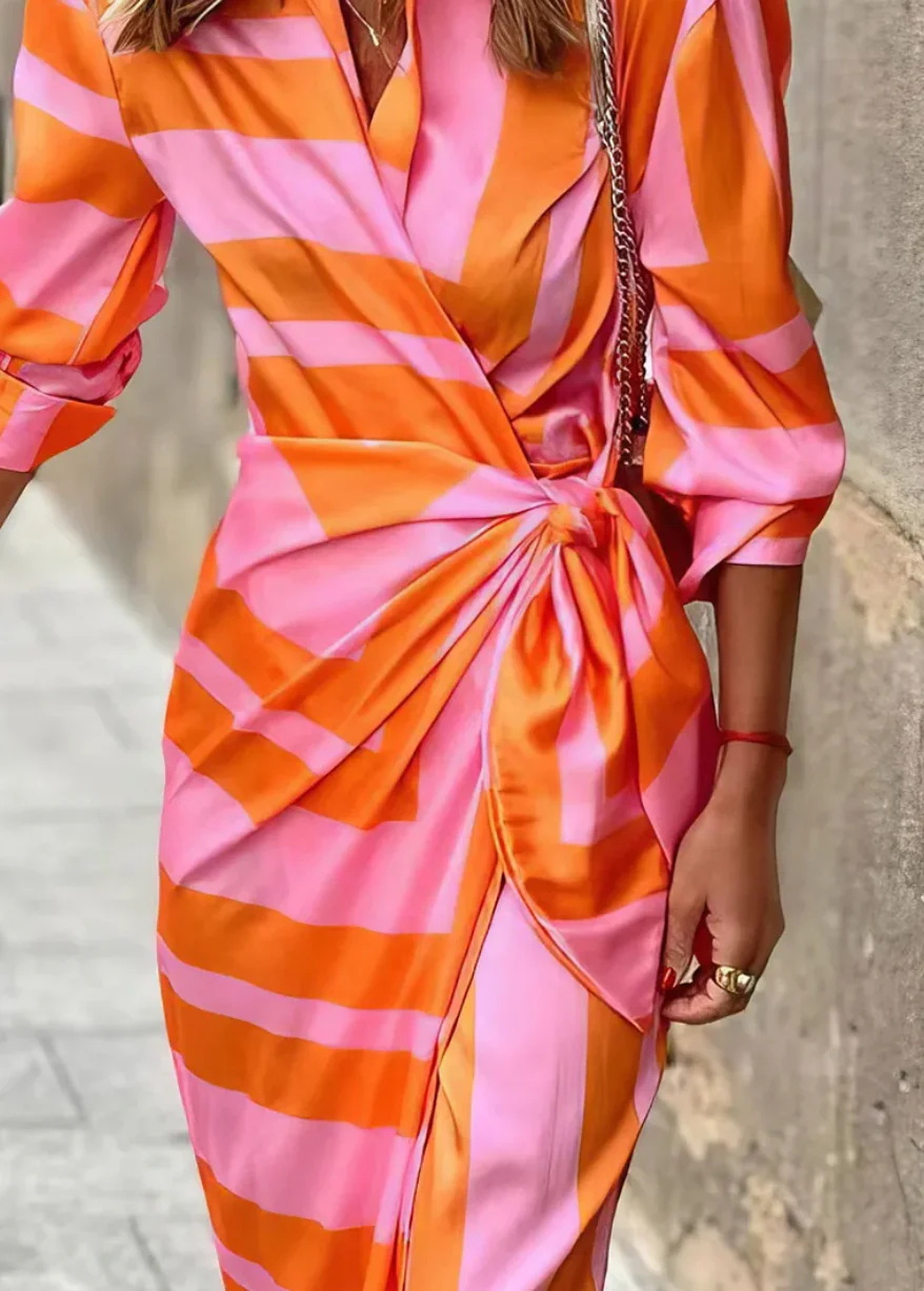 Robe portefeuille femme Miral – Coupe élégante, silhouette flatteuse & design estival - Image 6