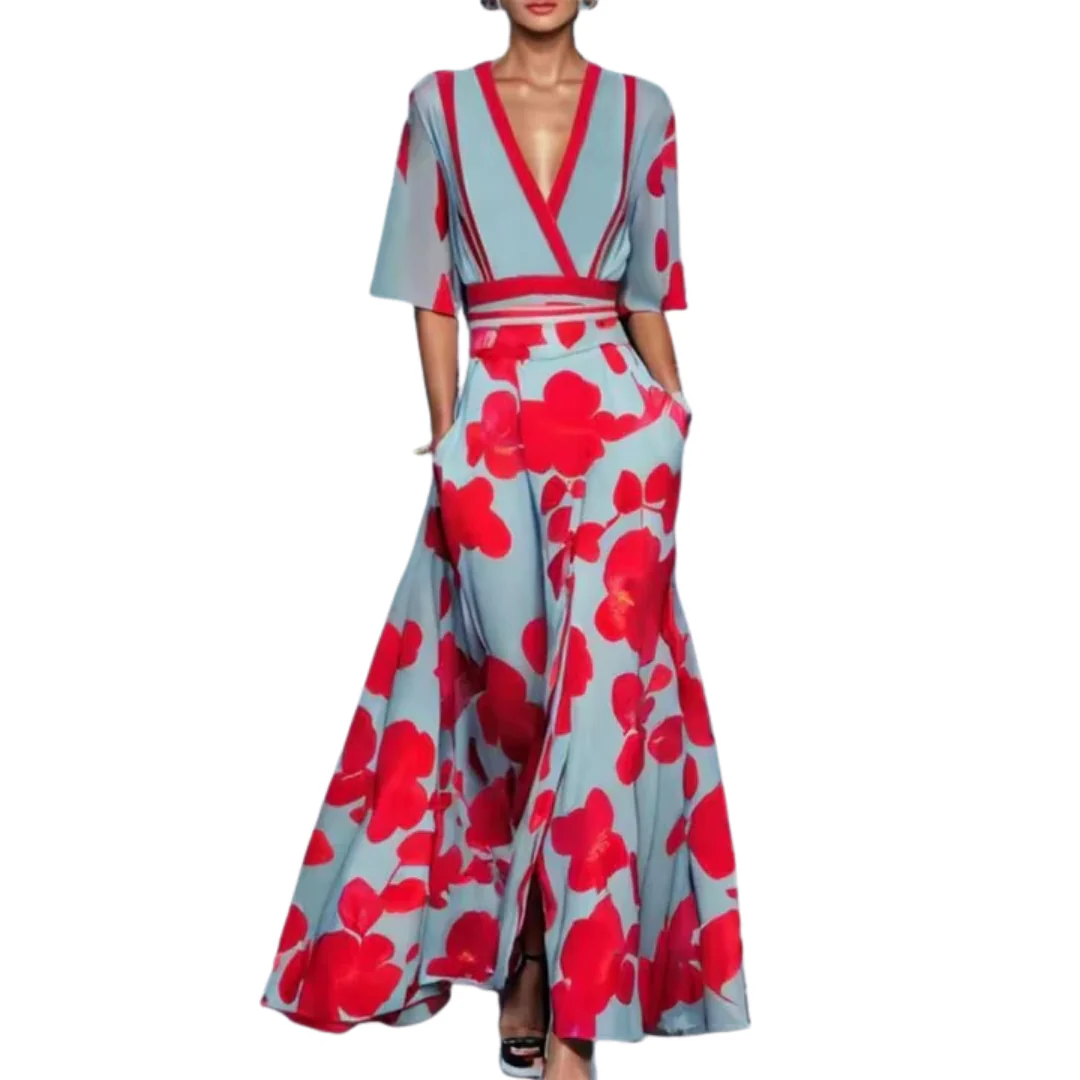 Robe Printanière Femme Noelle – Élégance Féminine avec Motif Fleuri & Tissu Léger - Image 3