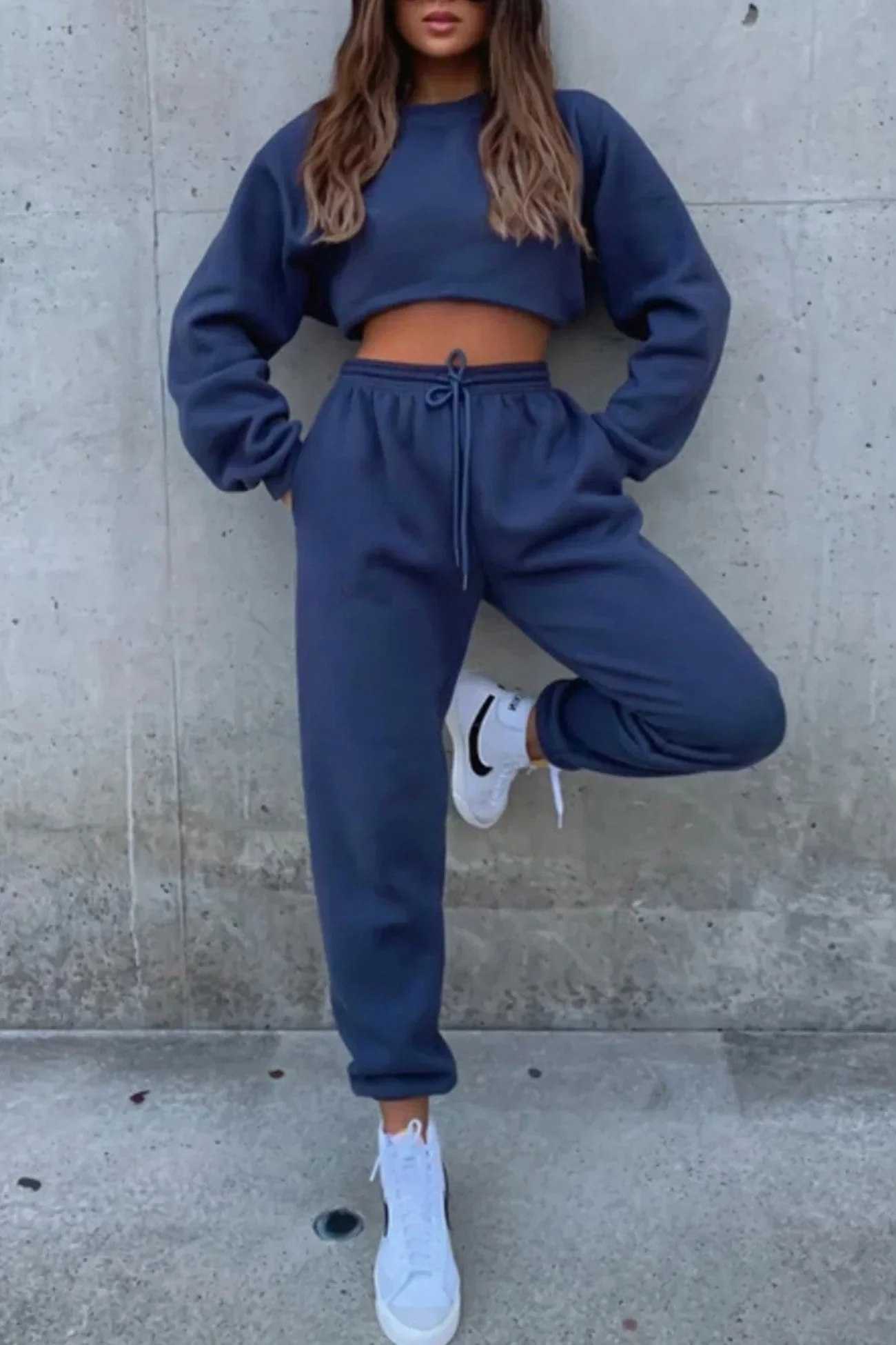 Ruby Ensemble Femme – Décontracté 2 Pièces avec Sweat-Shirt Ample & Jogging à Cordon - Image 8