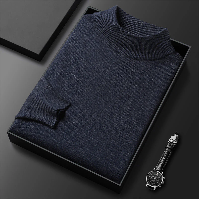 Ryan Pull Homme Hiver Col Mi-Montant – Maille Chaude et Style Élégant - Image 11