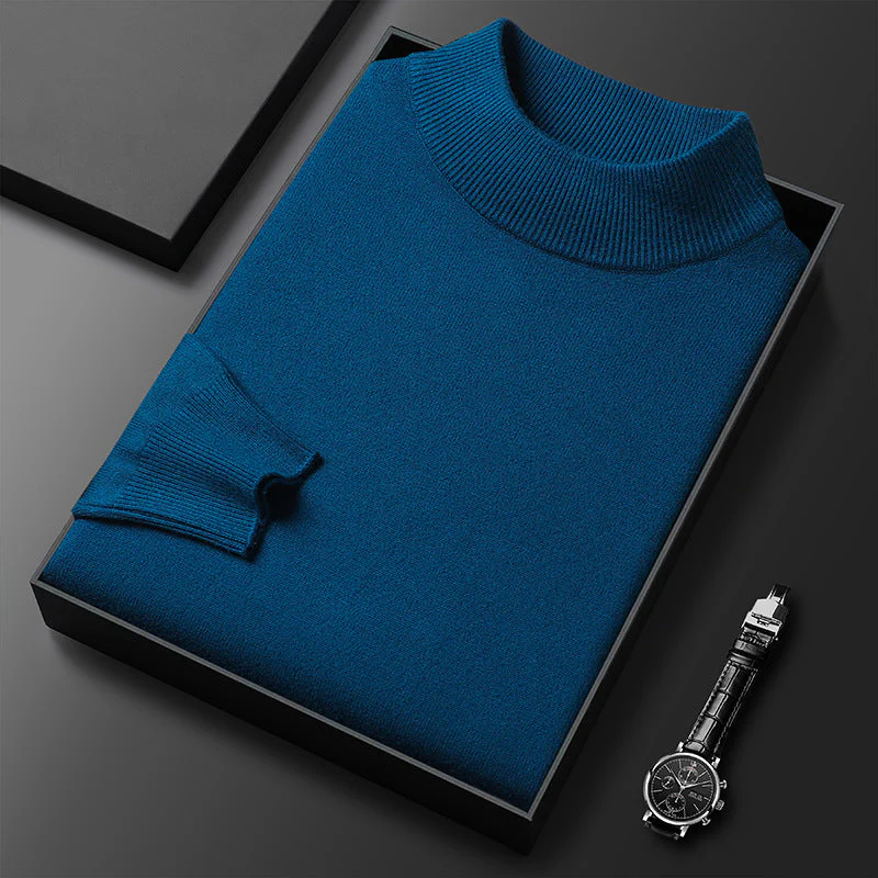 Ryan Pull Homme Hiver Col Mi-Montant – Maille Chaude et Style Élégant - Image 4