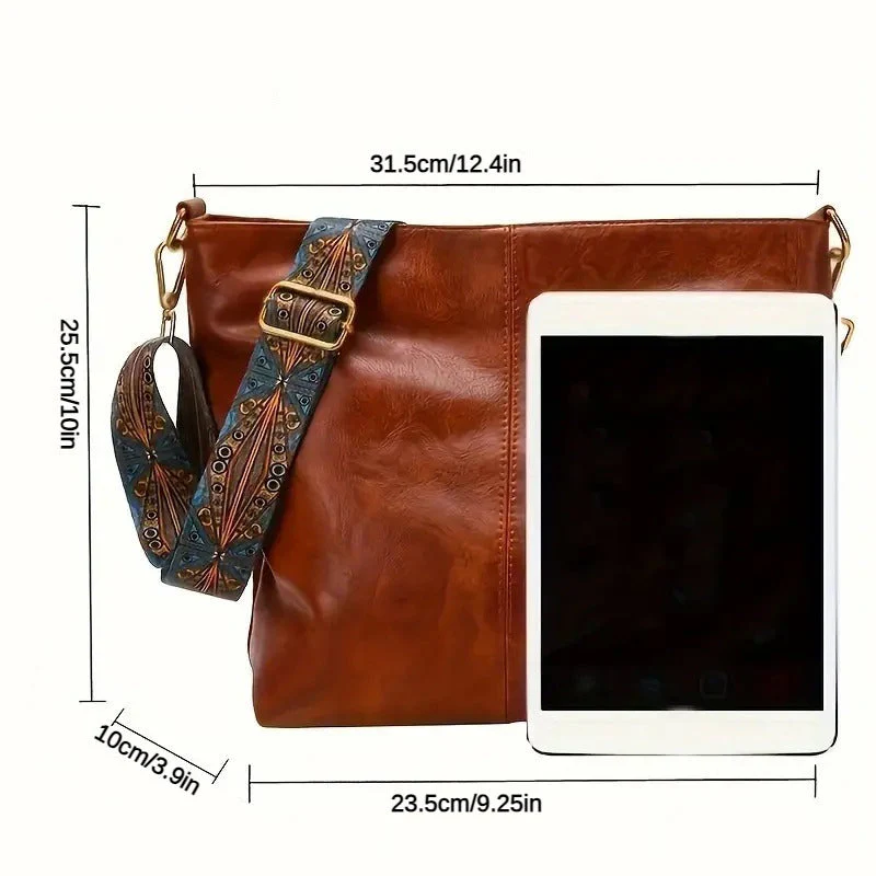 Sac Bandoulière Femme Wanda – Sac Élégant en PU avec Fermeture Éclair & Format Compact Quotidien - Image 9