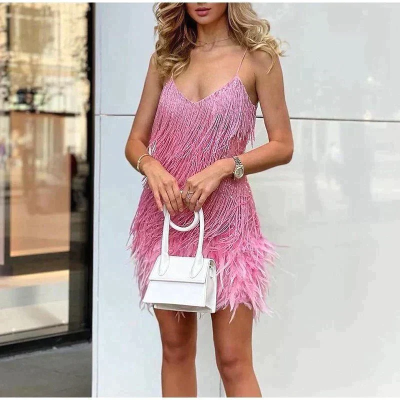 Samantha Robe de Cocktail Femme – Robe Ajustée à Paillettes avec Coupe Élégante pour Occasions Festives - Image 7