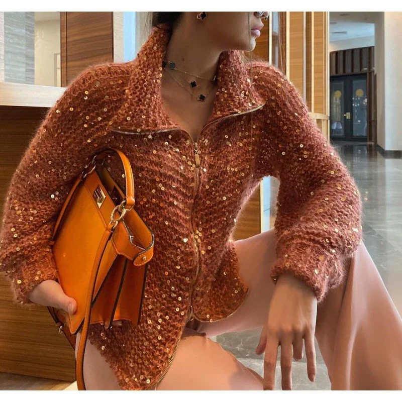 Sol Cardigan Femme – Gilet Élégant à Paillettes Confortable & Sophistiqué - Image 4