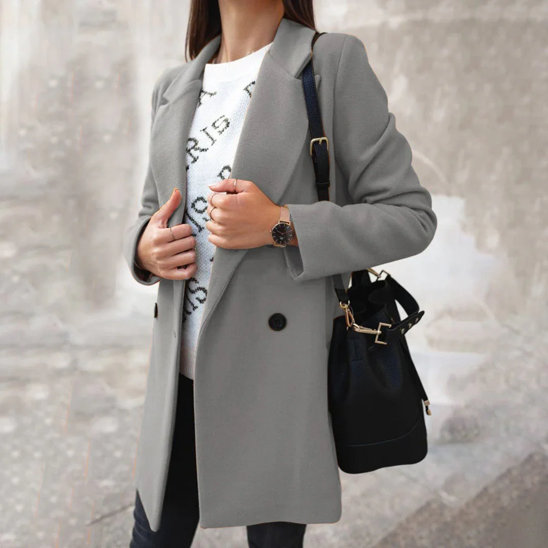 Soleil Manteau Femme – Long Manteau d’Hiver Élégant & Confortable au Style Chic - Image 5