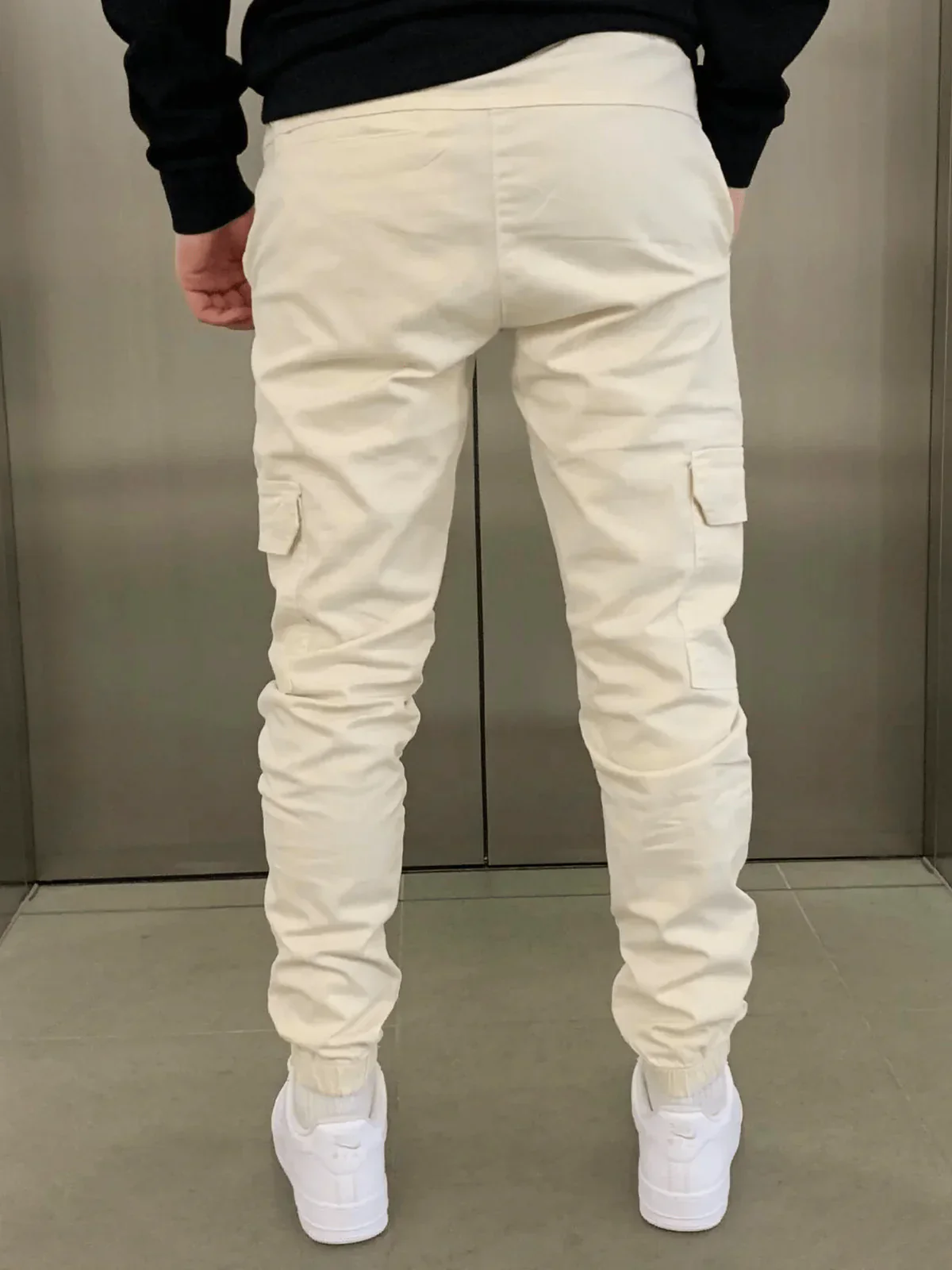 Stefan Pantalon Homme – Cargo Jogger Fit avec Taille Élastique & Poches Pratiques - Image 5