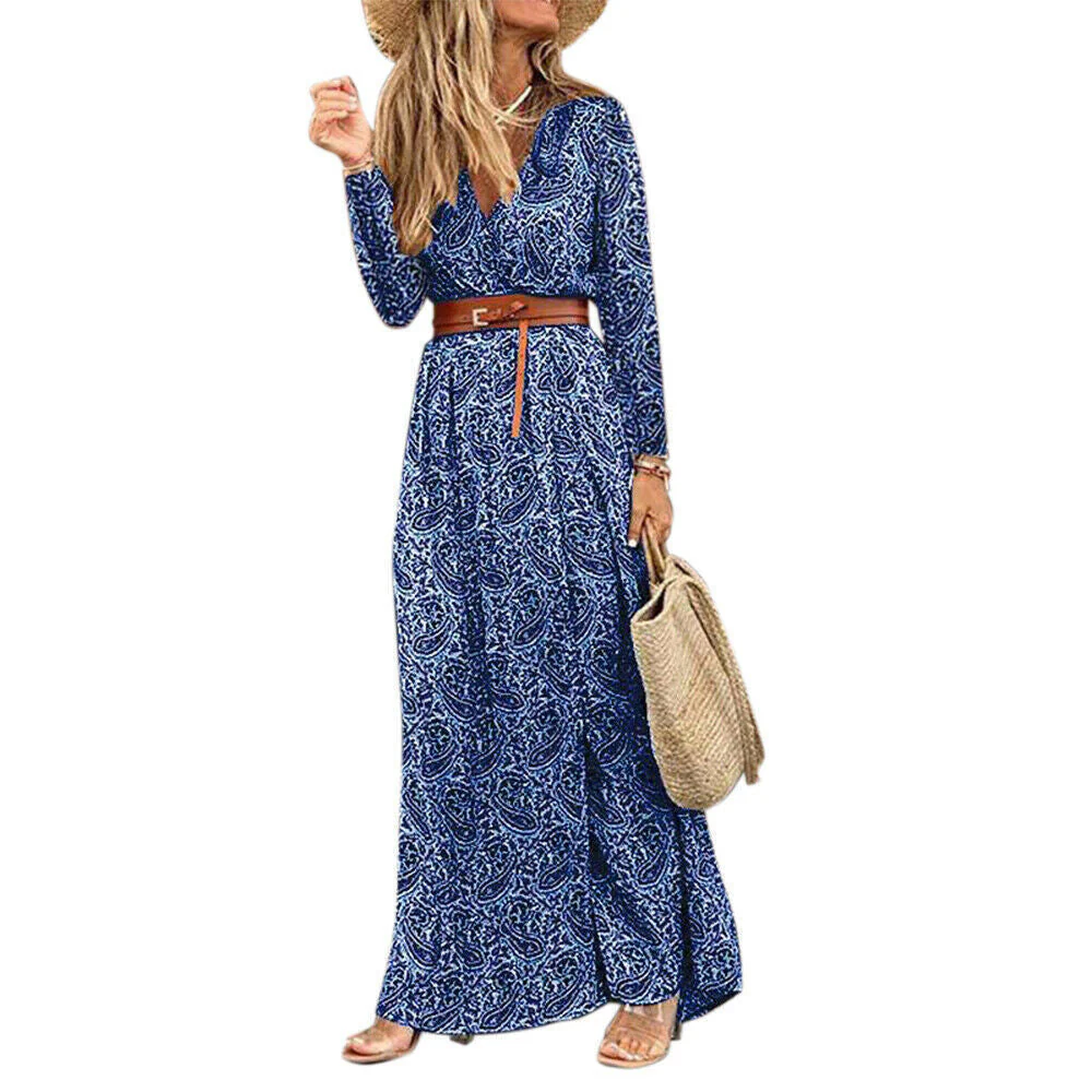 Susan Robe Fleurie Femme – Élégante Robe à Col en V en Polyester avec Coupe Confortable et Style Chic - Image 7