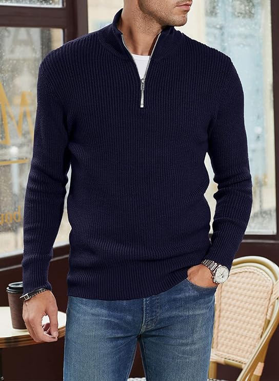 Trenton Pull Homme – Demi-Zip Moderne & Confortable au Style Italien Élégant - Image 10