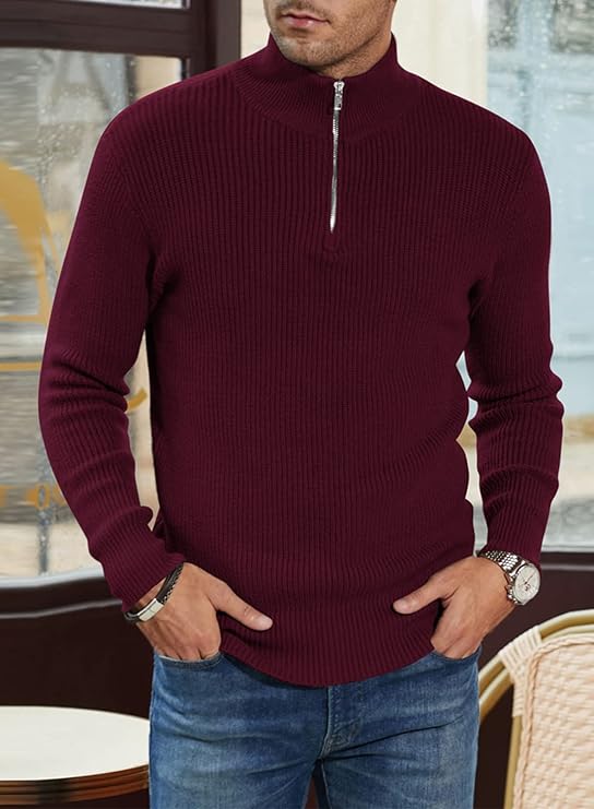 Trenton Pull Homme – Demi-Zip Moderne & Confortable au Style Italien Élégant - Image 12