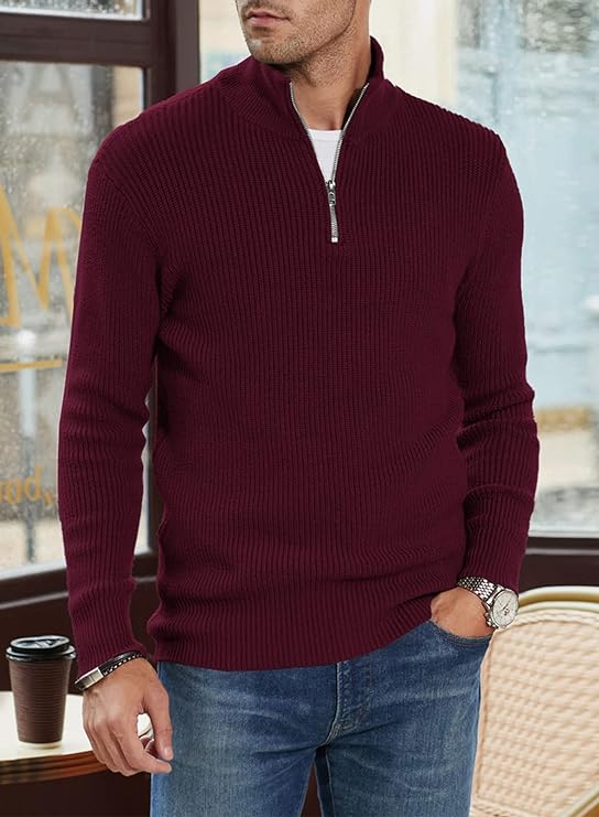 Trenton Pull Homme – Demi-Zip Moderne & Confortable au Style Italien Élégant - Image 13