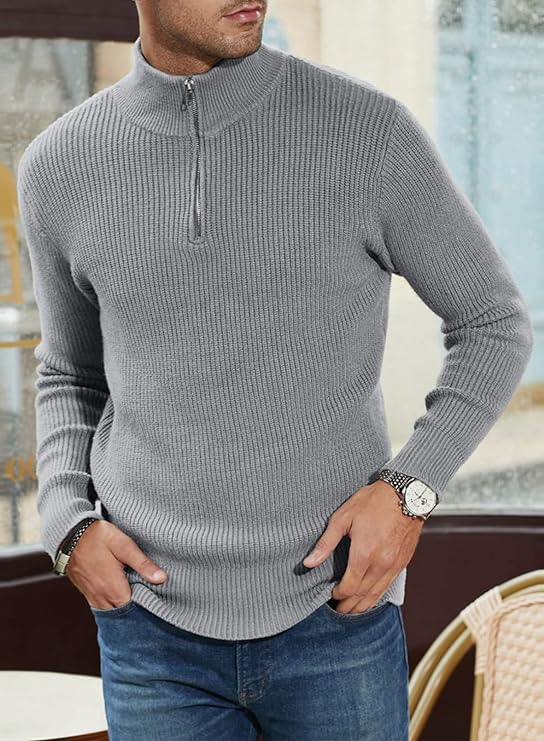 Trenton Pull Homme – Demi-Zip Moderne & Confortable au Style Italien Élégant - Image 15