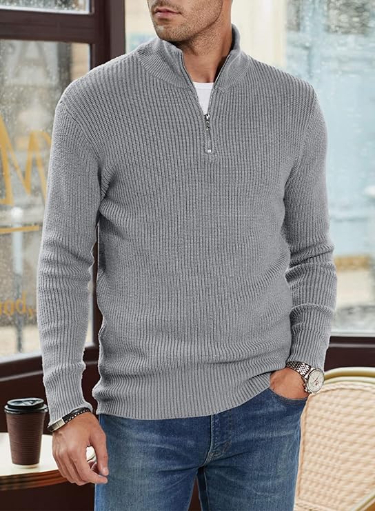 Trenton Pull Homme – Demi-Zip Moderne & Confortable au Style Italien Élégant - Image 16