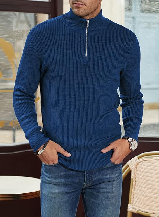 Trenton Pull Homme – Demi-Zip Moderne & Confortable au Style Italien Élégant - Image 24