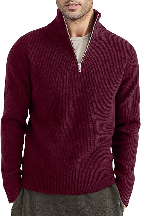 Trenton Pull Homme – Demi-Zip Moderne & Confortable au Style Italien Élégant - Image 30