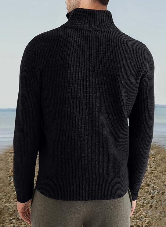Trenton Pull Homme – Demi-Zip Moderne & Confortable au Style Italien Élégant - Image 5