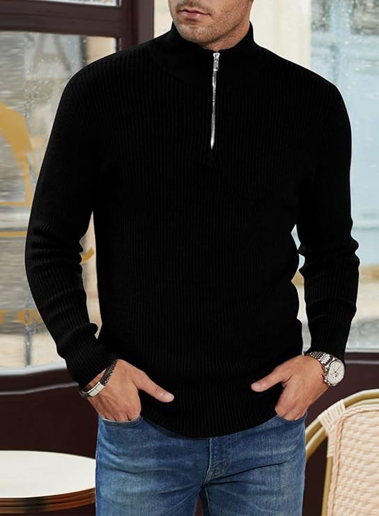 Trenton Pull Homme – Demi-Zip Moderne & Confortable au Style Italien Élégant - Image 6