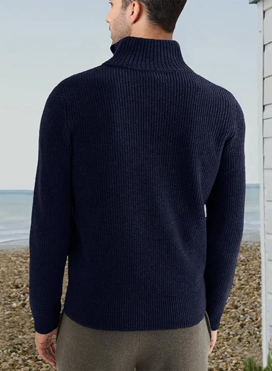 Trenton Pull Homme – Demi-Zip Moderne & Confortable au Style Italien Élégant - Image 8