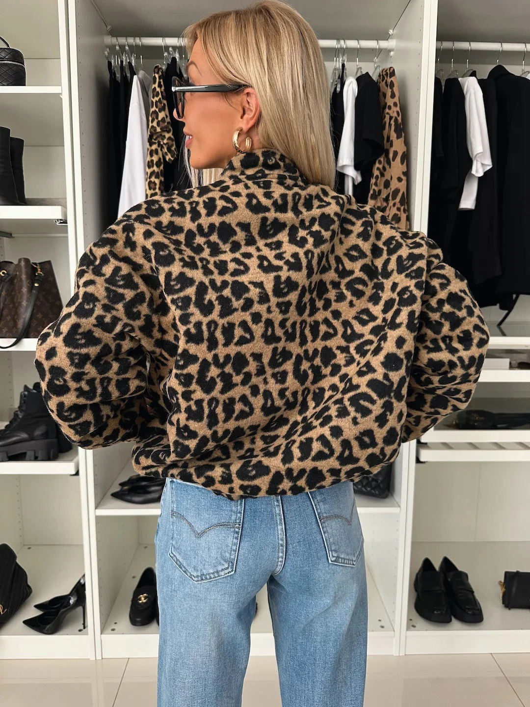 Yusra Veste Femme Léopard – Coupe Ample Chic & Tissu Doux Confortable - Image 6